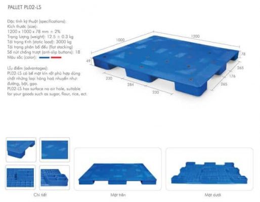 Pallet Nhựa Lót Sàn