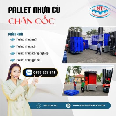 Pallet nhựa chân cốc